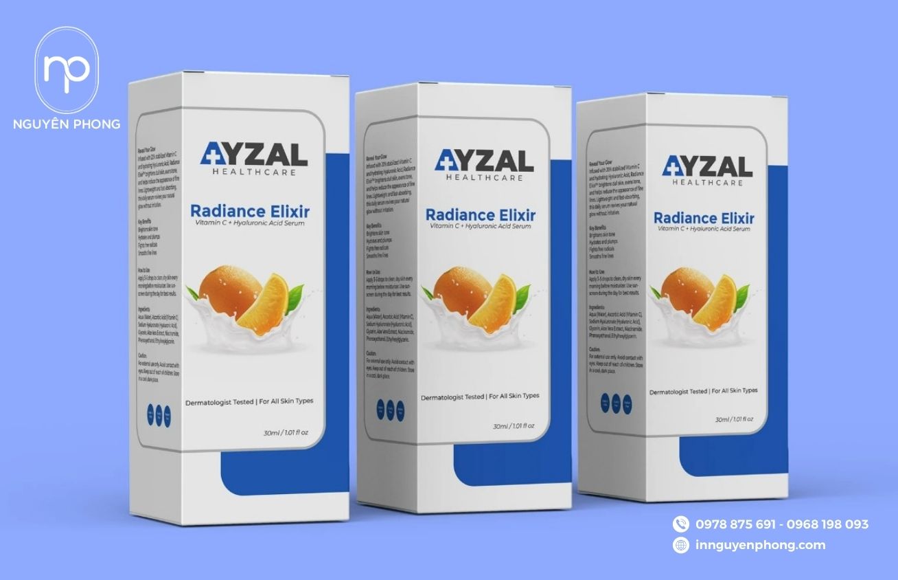 Mẫu logo thuốc in trên hộp đựng thuốc